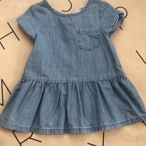 Denim peplum top